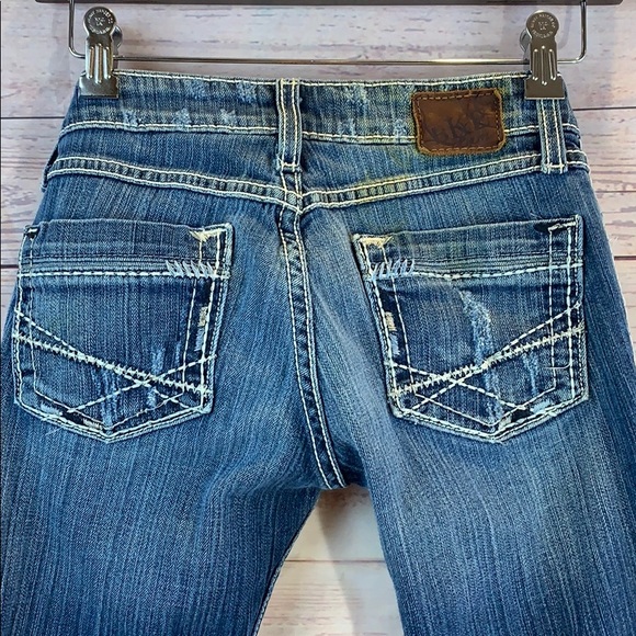 BKE Madison Flare Jeans Distressed Size 24 - Picture 5 of 8